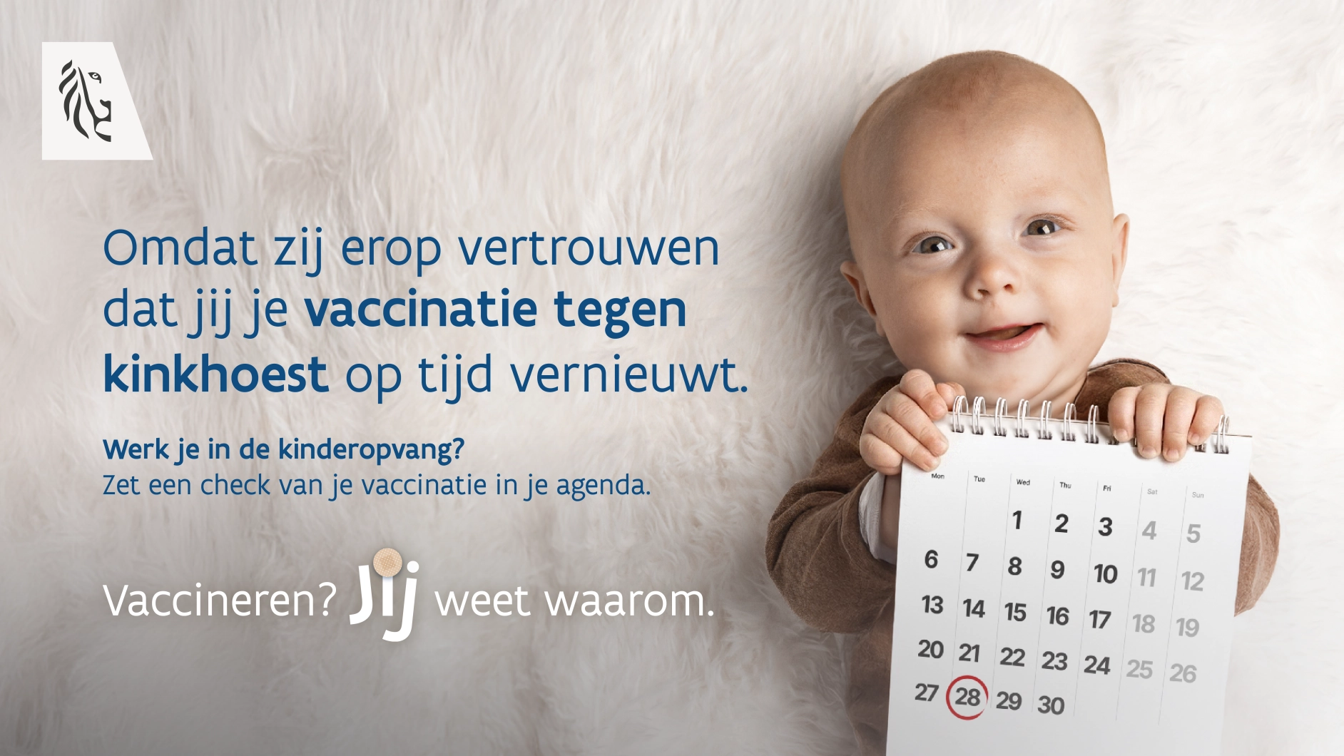 Werk je in een kinderopvang? Controleer je vaccin tegen kinkhoest