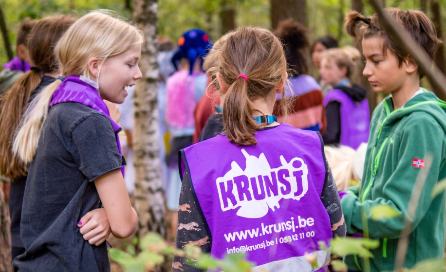 jongeren op Krunsj kamp